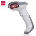 得力（deli）14881 USB一维码无线扫描枪商品条码枪即插即用扫码枪(白色)
