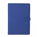 得力（deli） 皮面笔记本/记事本/25k 会议本 120页商务带扣皮颜色随机蓝色96页(22204)