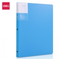 得力(deli)A4/40页加厚高档款资料册彩色试卷文件孕检资料收纳册活页插袋文件夹5152蓝