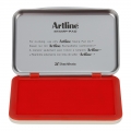 日本旗牌(Shachihata)Artline办公财务银行会计速干快干水性印台印泥橡胶章通用印台56*90mm红色EHJ-2