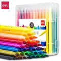 得力(deli)36色学生软笔头水彩笔 漫画插画上色笔尖刷头笔儿童绘画笔画画笔70686