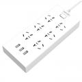 得力（deli）18284 6组合孔+3USB 2米USB智能插座/插线板/插排/排插/usb接口 办公用品