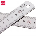 得力8463(deli)30cm不锈钢直尺 测量绘图刻度尺子 带公式换算表 办公用品