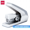 得力(deli)0477省力结构订书机/装订器/订书器 一指按压 适配12#钉 白色