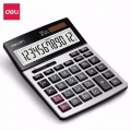 得力(deli)1671A双电源商务办公桌面计算器 12位大屏塑胶按键桌面计算机