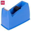 得力(deli)中号胶带座切割器封箱器(胶带宽度 ≤18mm) 蓝灰随机810